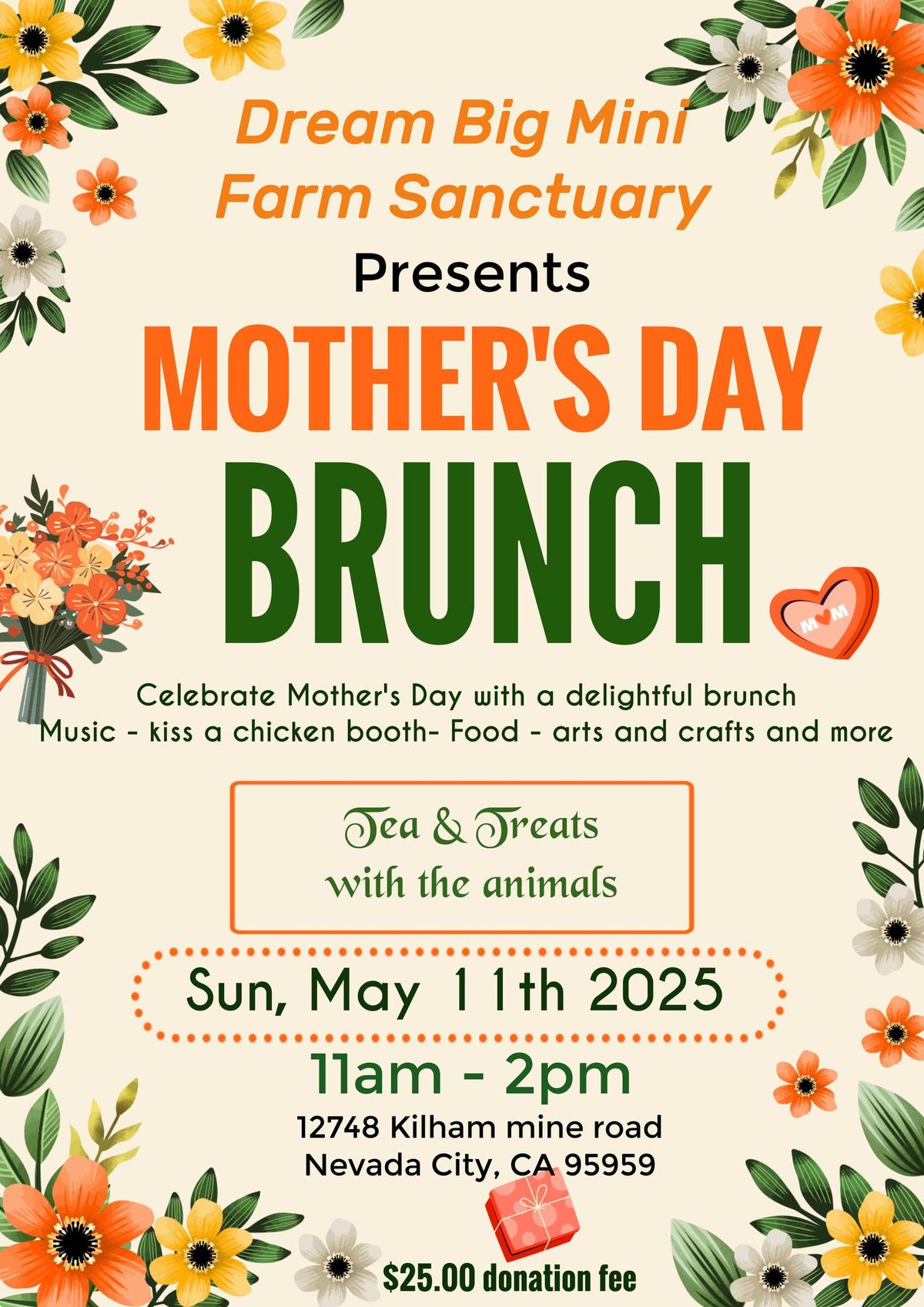 Mothers Day Brunch at the farm 