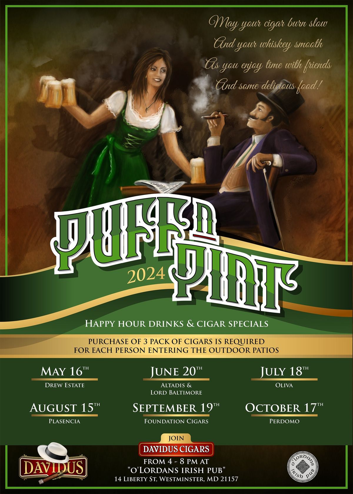 Puff-N-Pint @ O'Lordans Irish Pub!