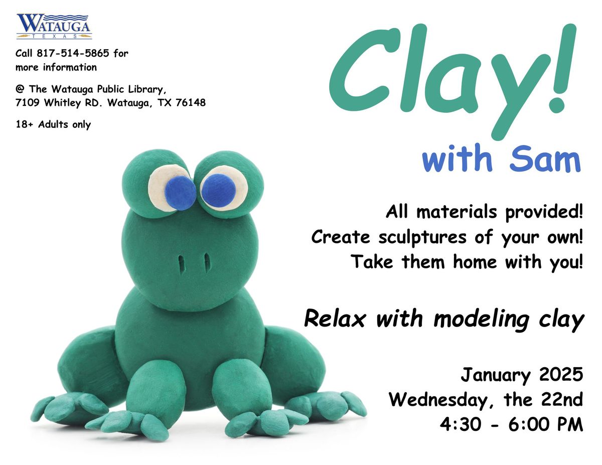 Clay with Sam for Adults