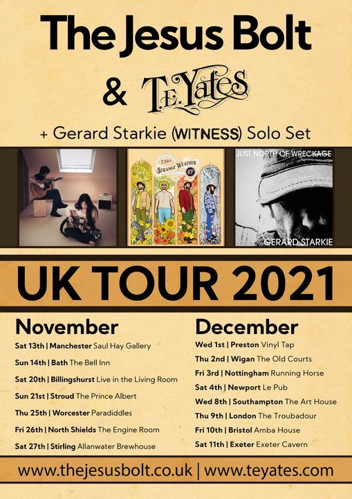 The Jesus Bolt + T.E. Yates + Gerard Starkie (Witness) Solo Set | Amba House, Bristol