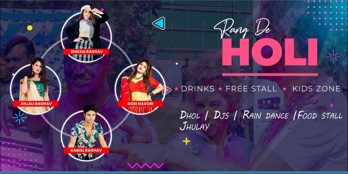 Rang De Holi Fest,Holi Event, Holi Celebration