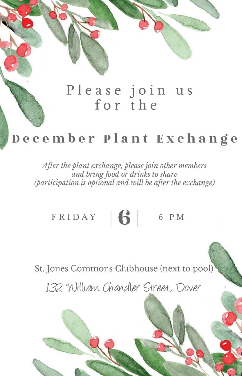 December Kent County, Delaware Garden Exchange