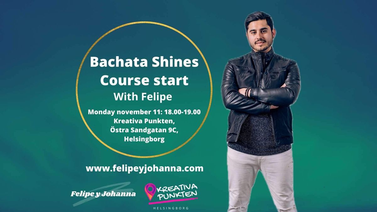 Course start: November 11 - Bachata Shines with Felipe