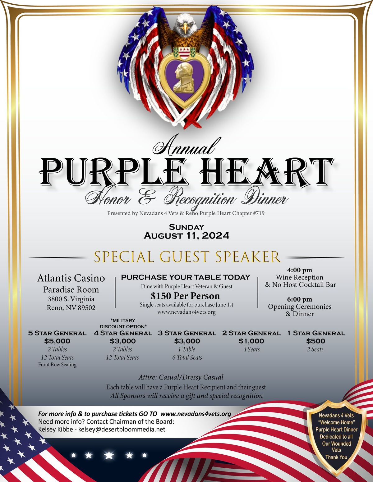 Annual Purple Heart Honor & Recognition Dinner 