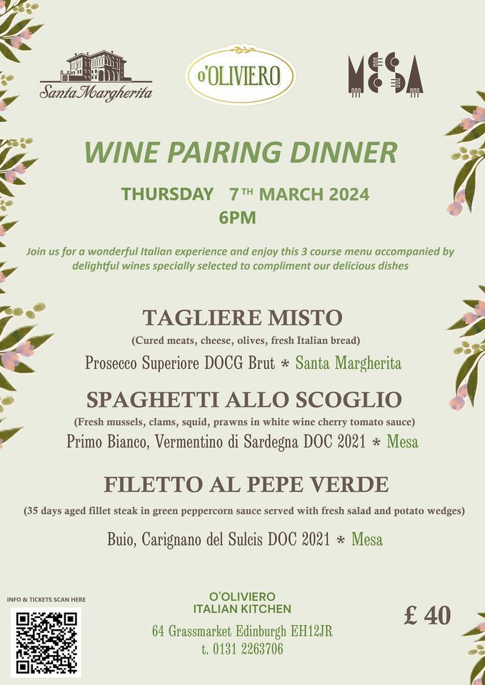 Wine Pairing Dinner 