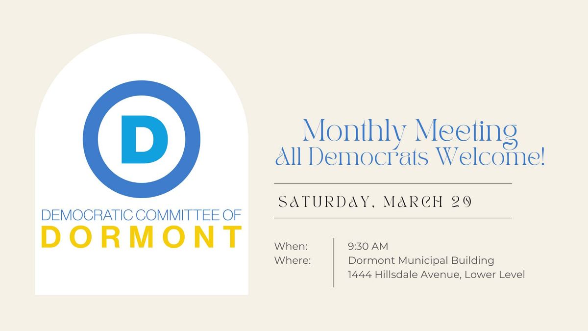 March Meeting of the Democratic Committee of Dormont