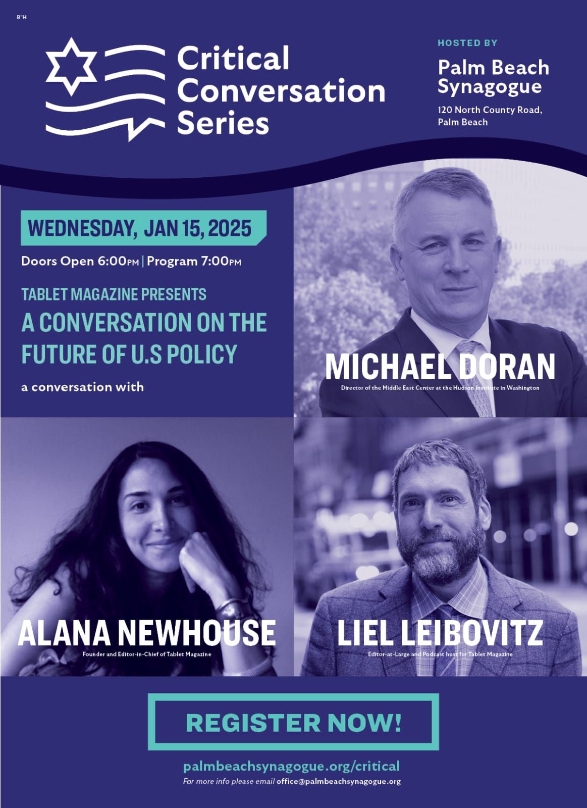 Critical Conversation Series with Michael Doran, Alana Newhouse & Liel Lebowitz