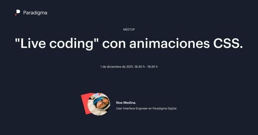 "Live coding" con animaciones CSS