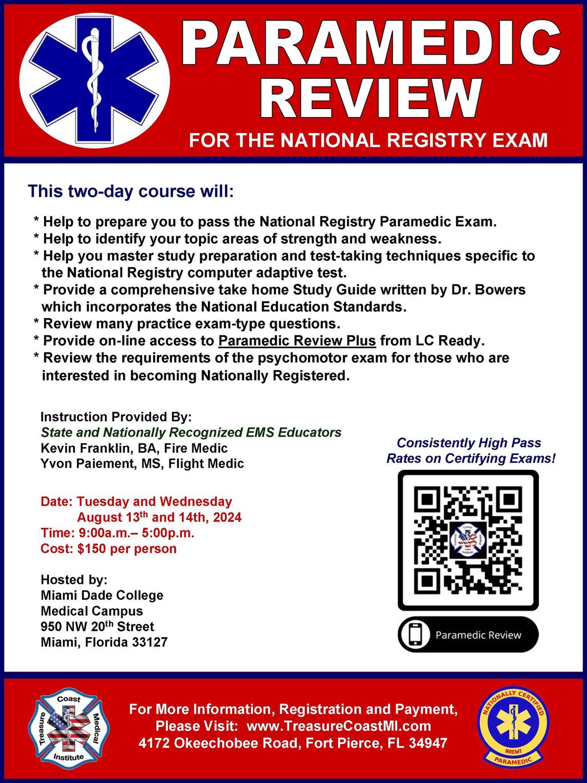 Paramedic Review for National Registry Exam