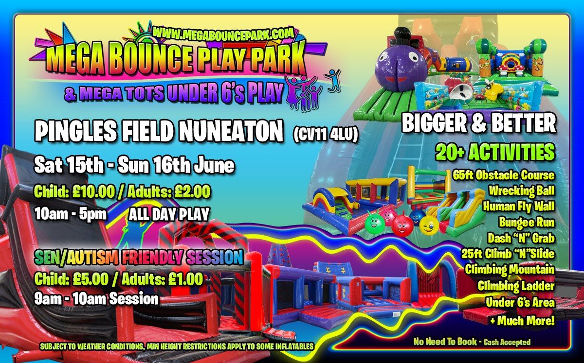 Mega Bounce Play Park - Pingles Field Nuneaton