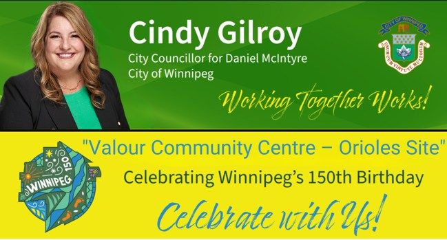 Celebrating Winnipeg 150 @ Orioles Valour Community Centre