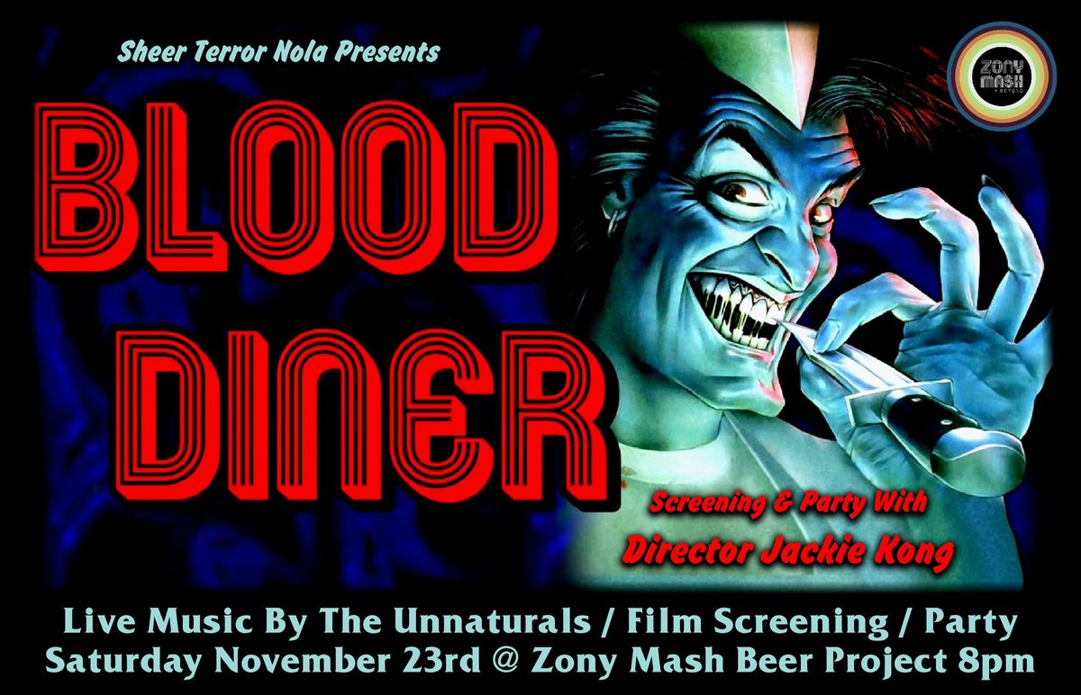 BLOOD DINER Screening\/Party with Dir. Jackie Kong!