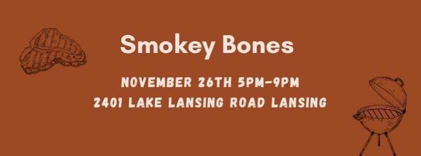 Smokey Bones for Dinner!  (Fundraiser for Happy Feet Pet Rescue)