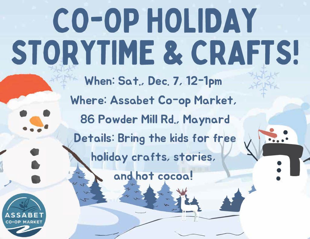 Holiday Storytime & Crafts at the Co-op!