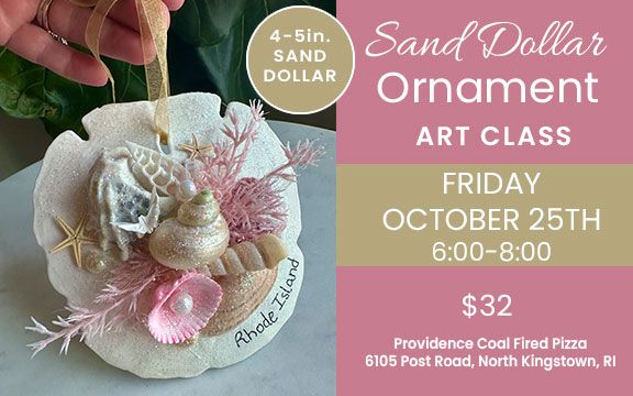 Sand Dollar Ornament Art Class (4-5 in.)