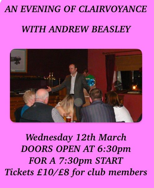 Night of clairvoyance with Andy Beasley 