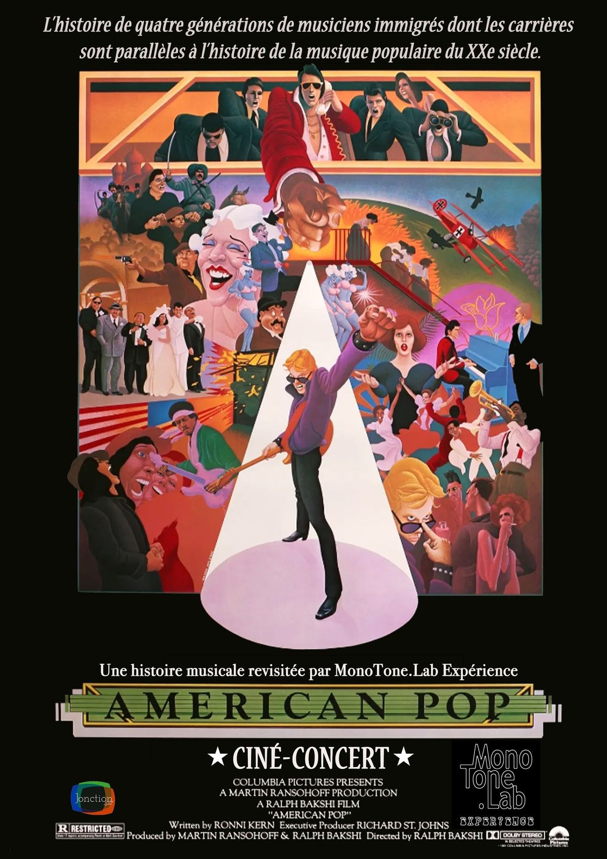 \u00ab AMERICAN POP \u00bb, par MONOTONE LAB [cin\u00e9-concert] \u2013 nouvelle cr\u00e9ation \/\/ Saison 11bouge