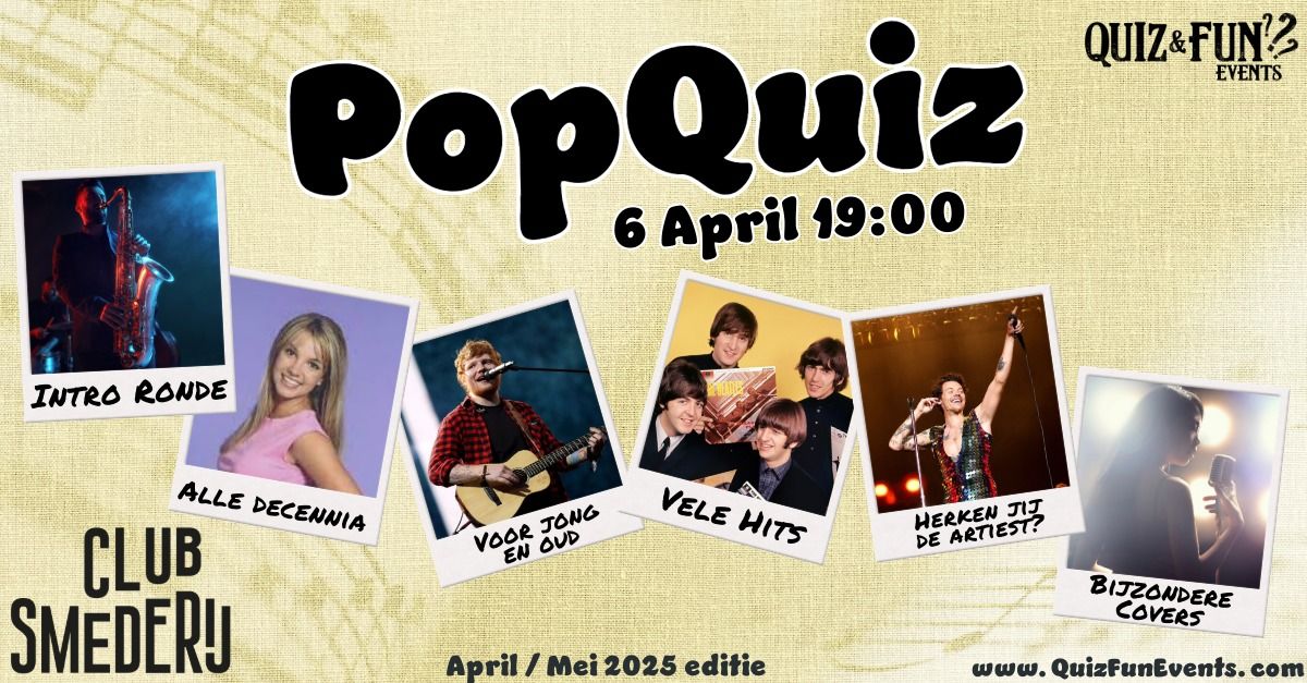 PopQuiz april | Tilburg