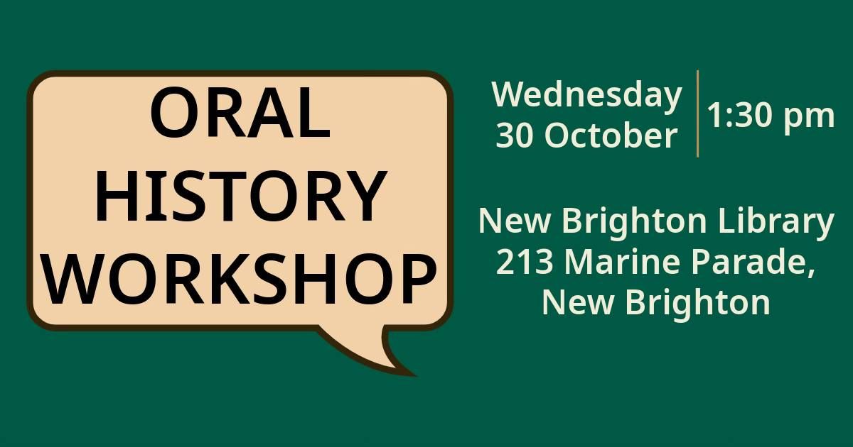 Oral history workshop