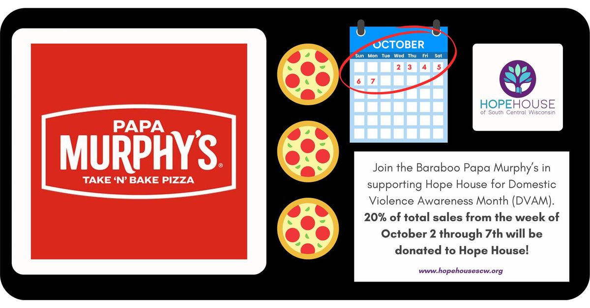 Dine & Donate at Papa Murphy's In Baraboo