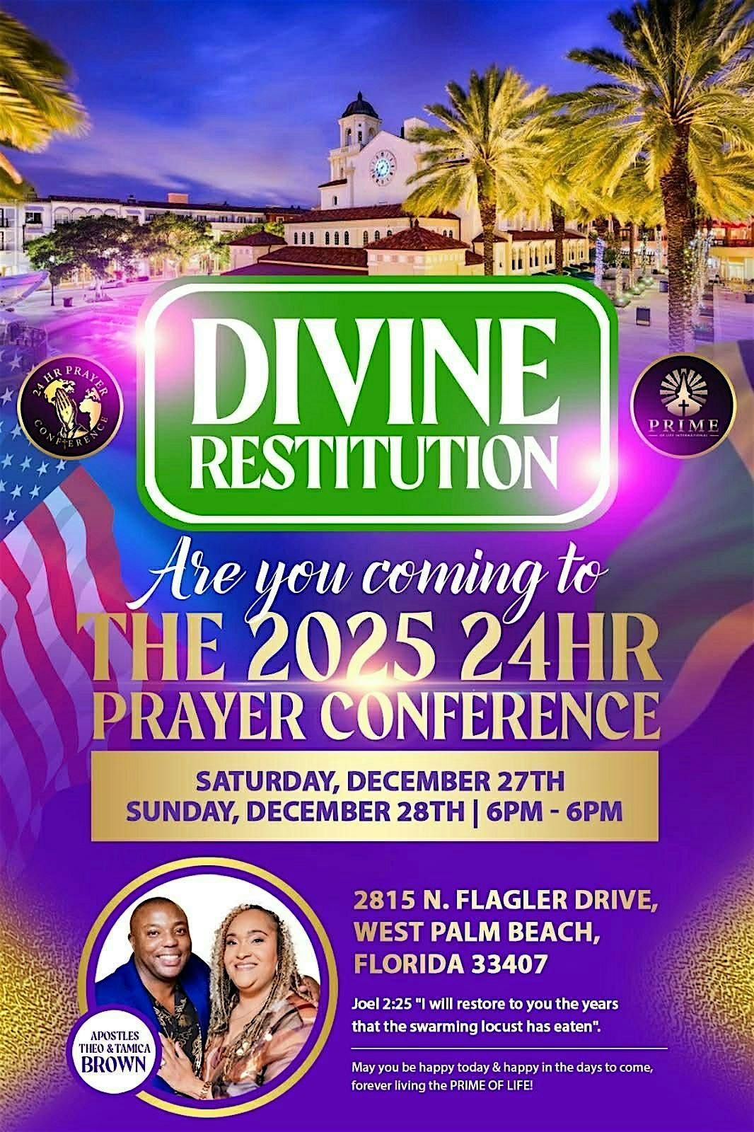 THE 2025 24HR PRAYER CONFERENCE - DIVINE RESTITUTION