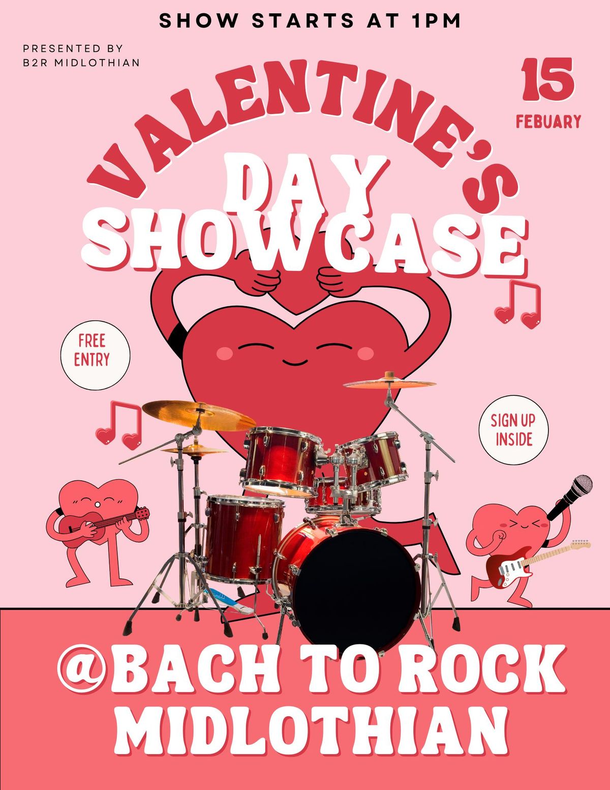 Bach To Rock Midlothian's Valentines Day Showcase