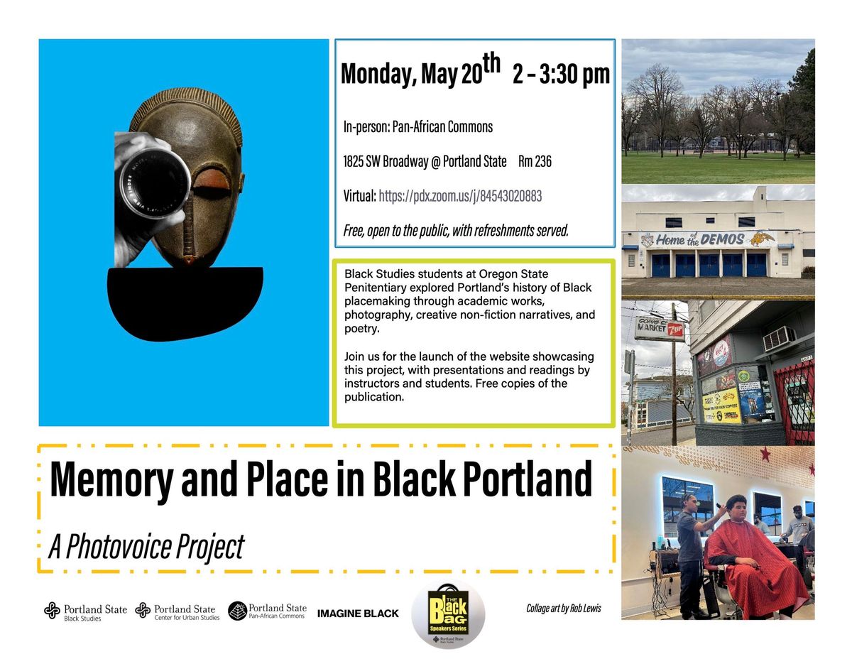 Memory and Place in Black Portland: A Photovoice Project Event