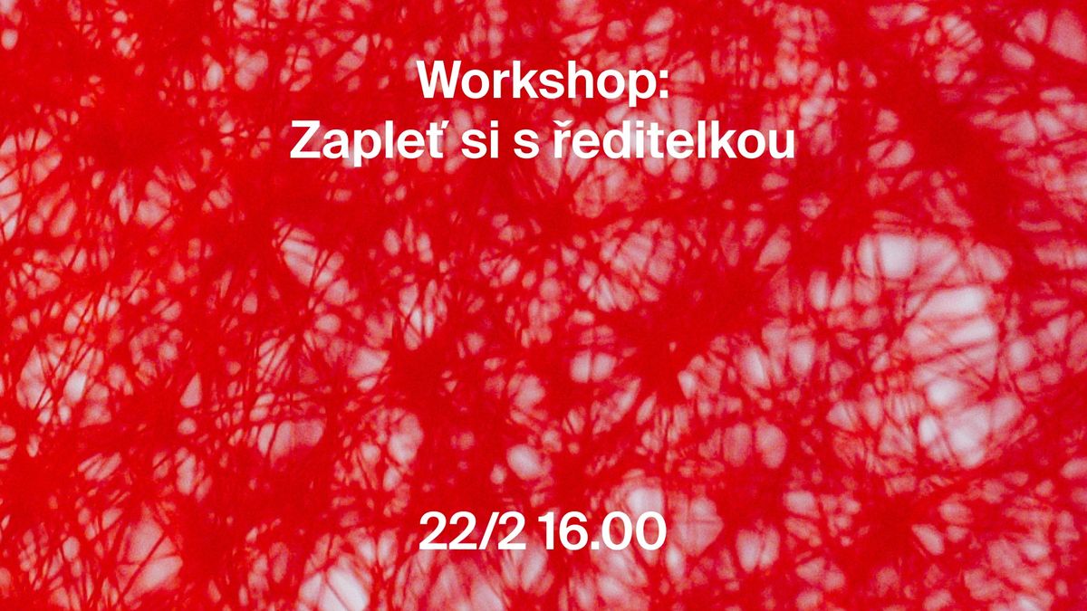 Workshop: Zaple\u0165 si s \u0159editelkou