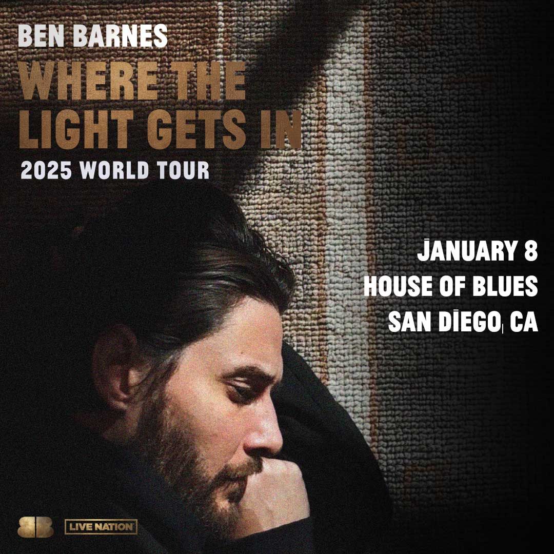 Ben Barnes at House of Blues San Diego