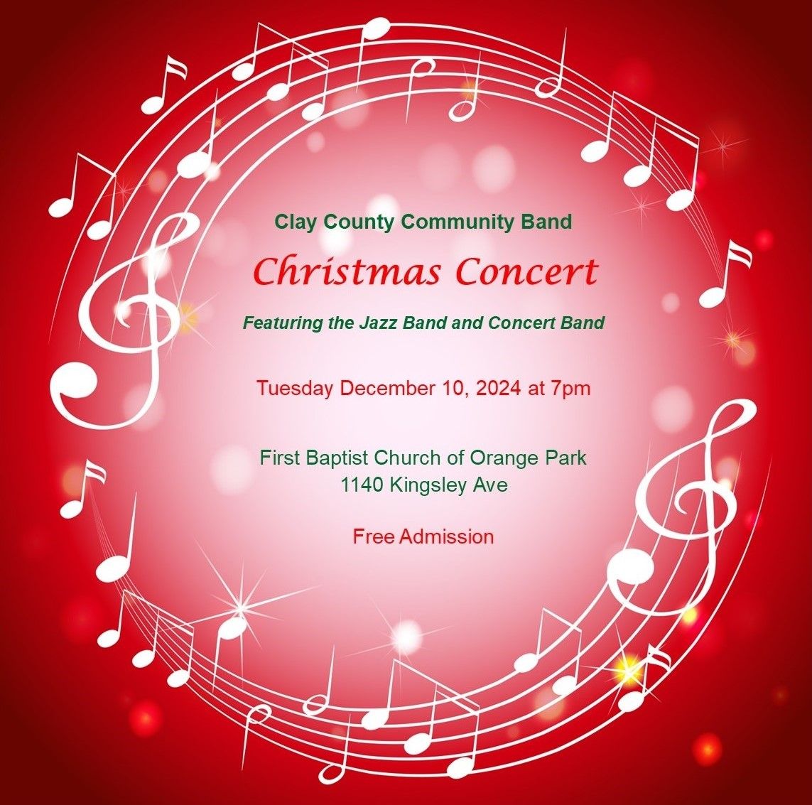 Clay County Community Band - Christmas Concert