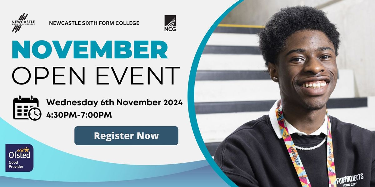 #GOFURTHER - Newcastle Sixth Form College November Open Event 2024