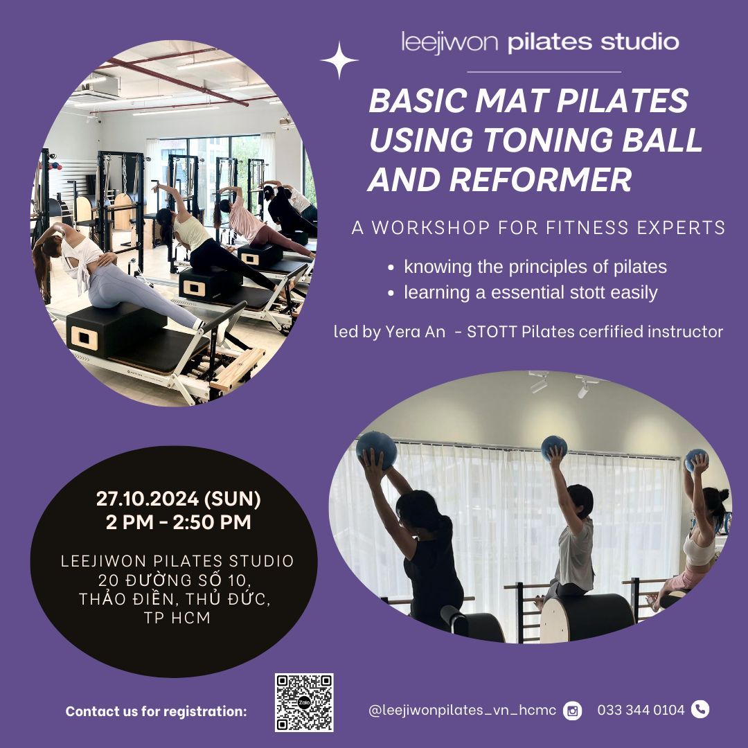 Basic Mat Pilates  Using Toning Ball and Reformer Workshop