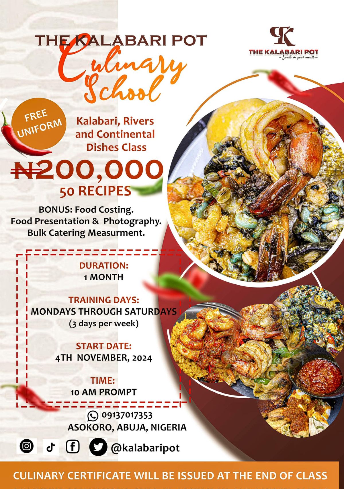 The Kalabari Pot Culinary Class