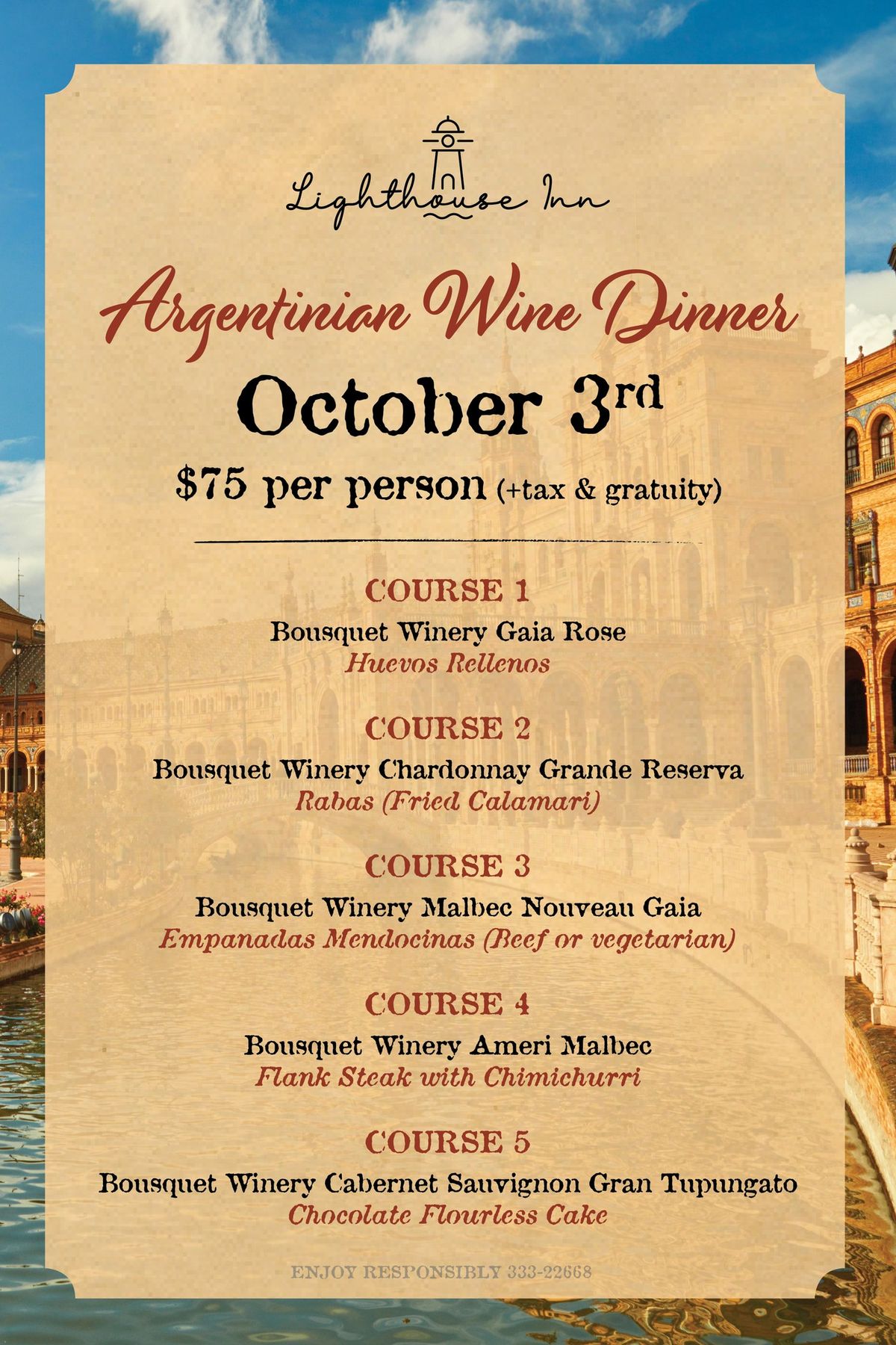 Our Next Wine Dinner