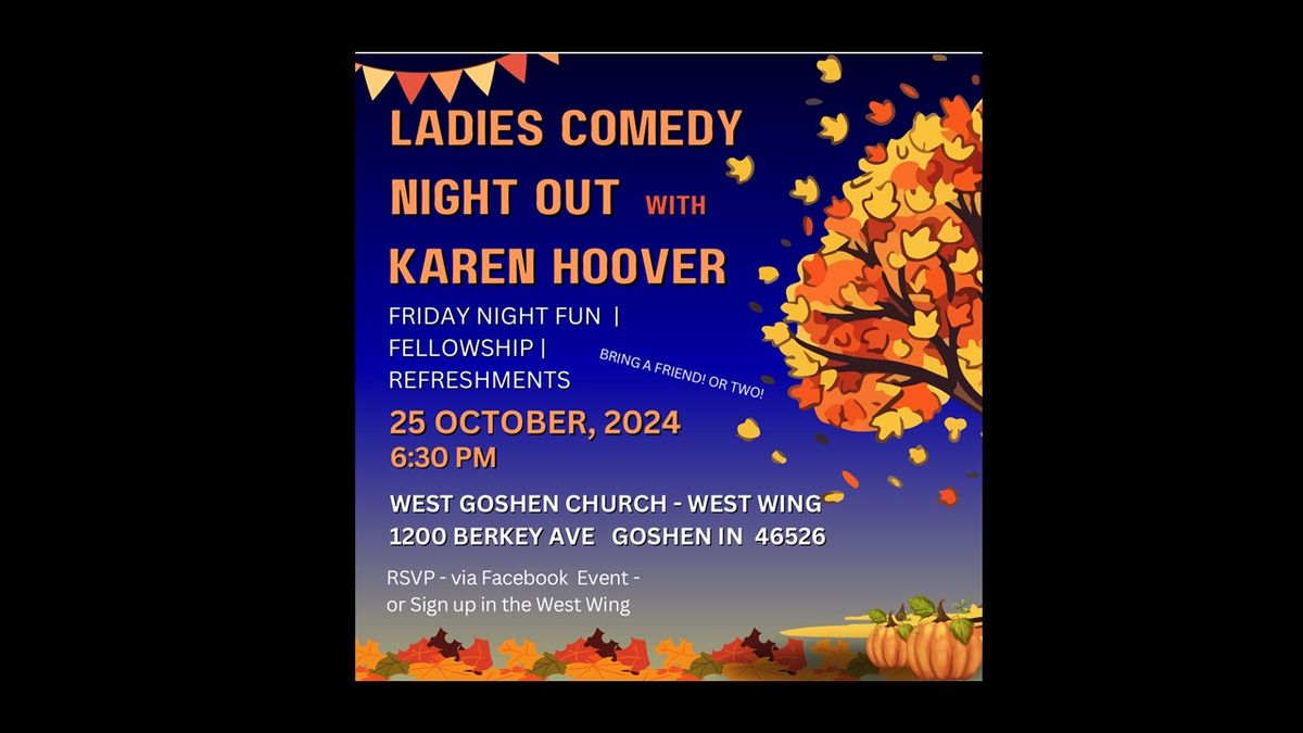 Ladies Comedy Night Out with Karen Hoover