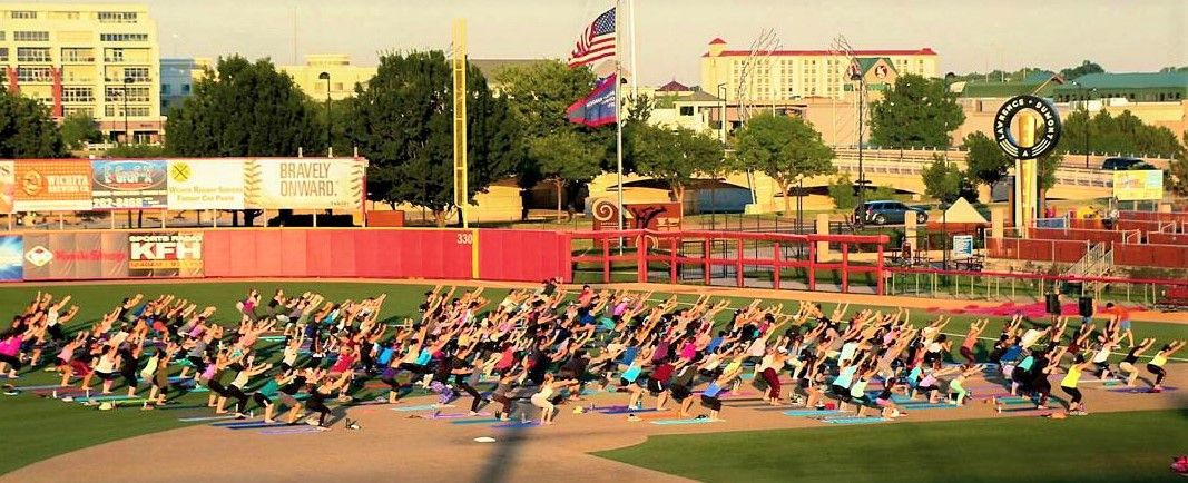 Free Yoga at Riverfront Stadium