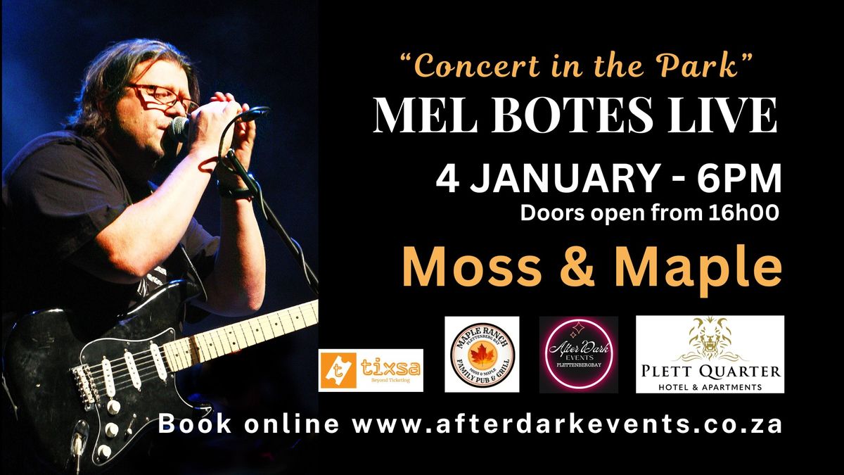 Mel Botes Live - Moss and Maple, Plett - 4 Jan