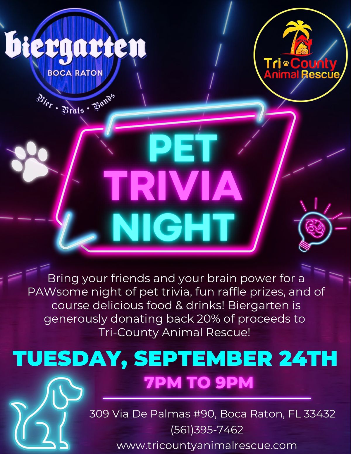 Pet Trivia Night @ Biergarten!