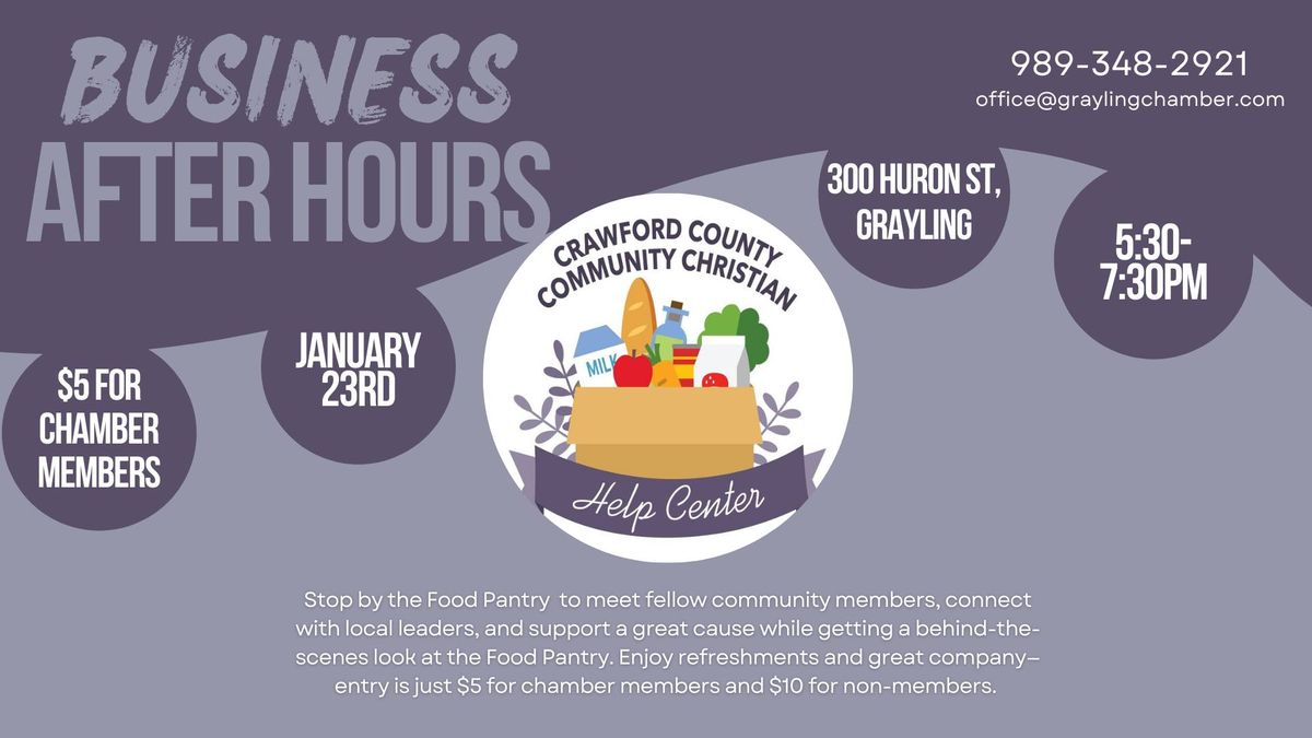 Business After Hours with the Crawford County Help Center!