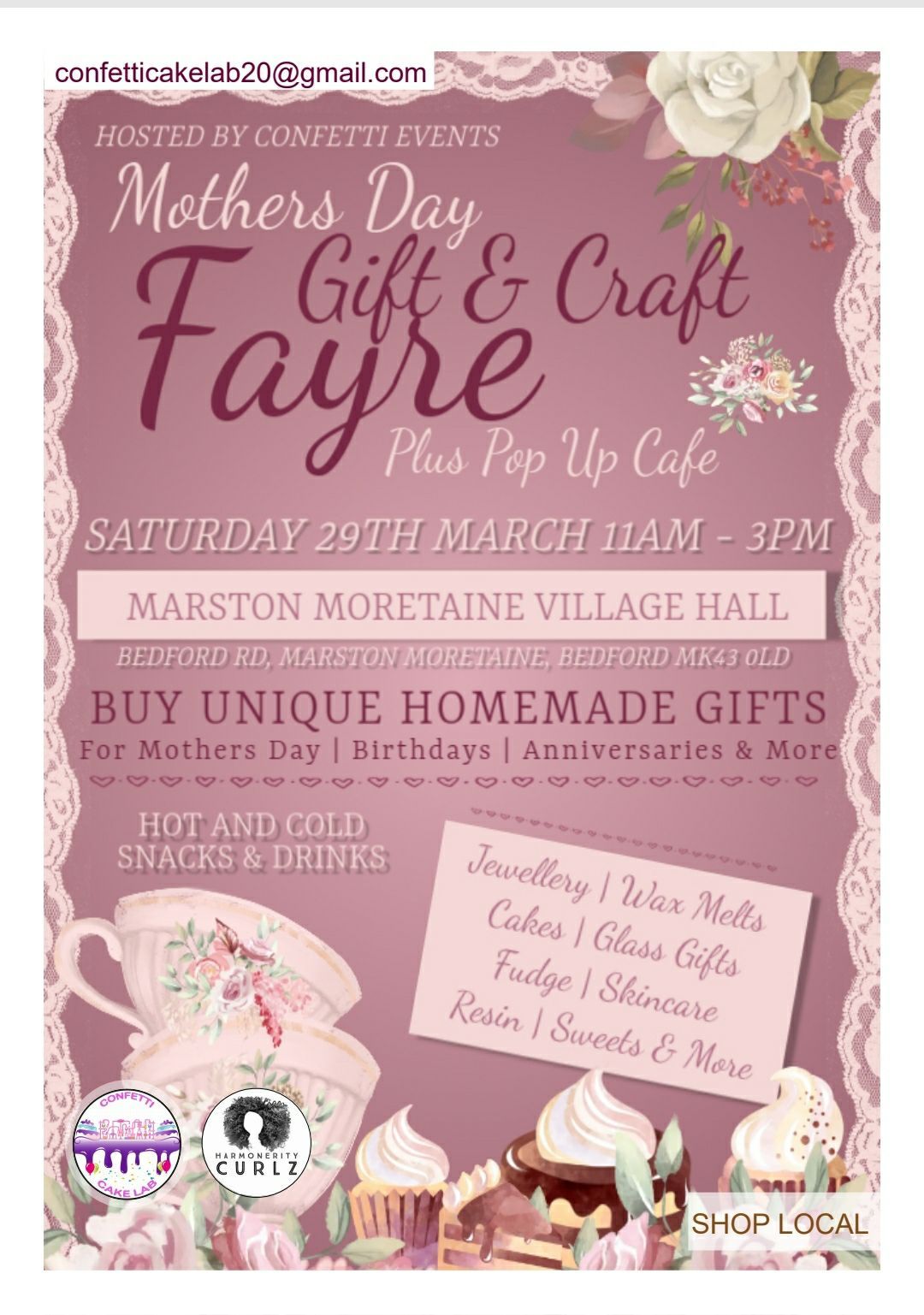 Mothers day gift & craft fayre \ud83d\udc90