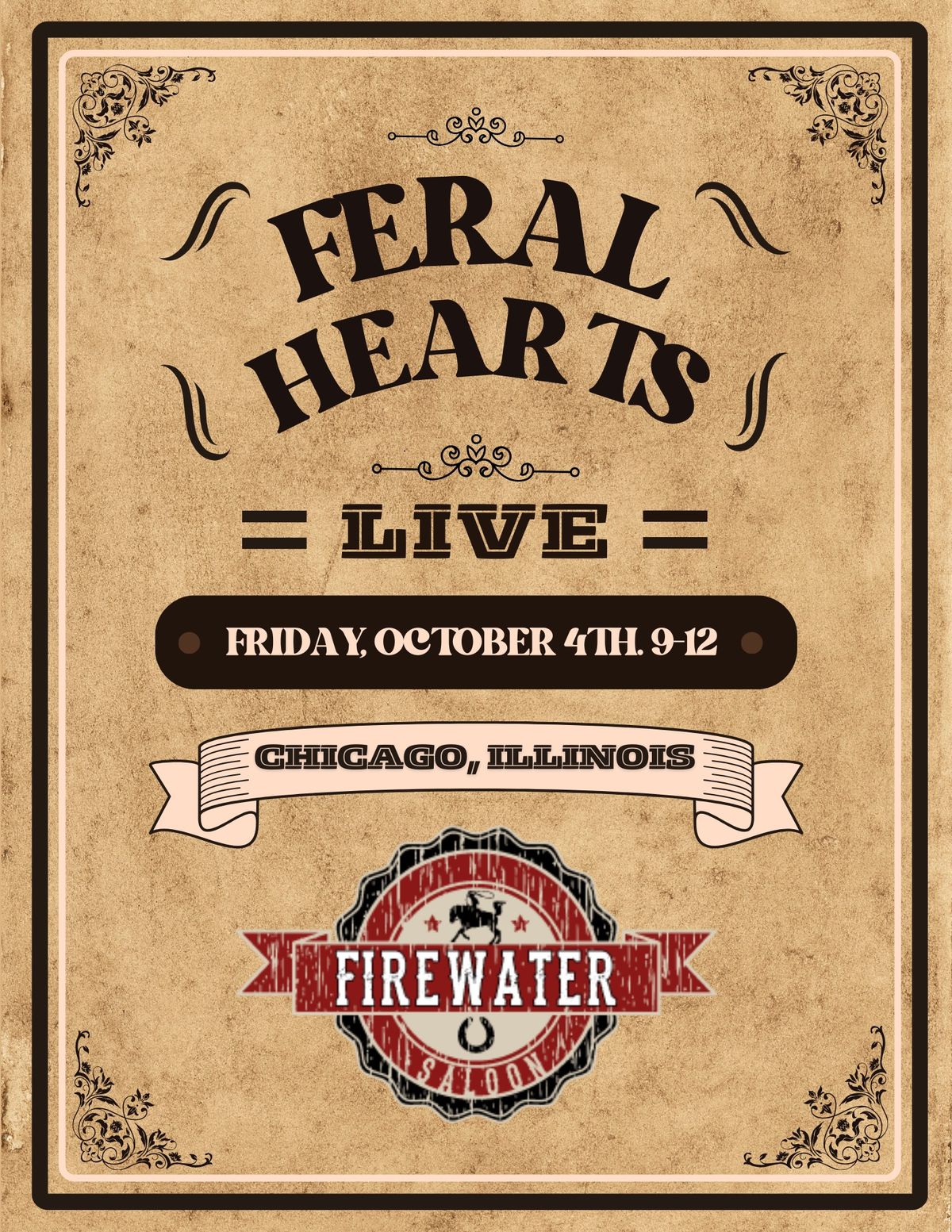 Fire Water Saloon, Chicago, IL, 10\/4, 9-12