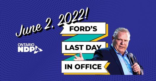 Doug Ford\u2019s Last Day in Office