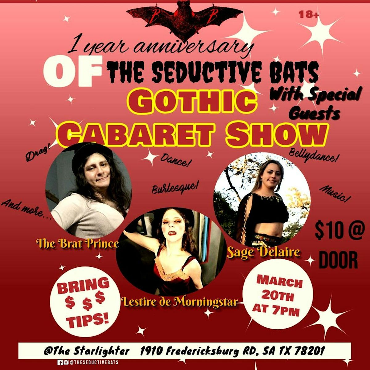 1 Year Anniversary of The Seductive Bats Gothic Cabaret Show