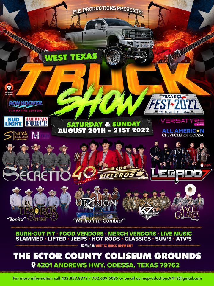 West Texas Truck show fest 22, Ector County Coliseum, Odessa, 20 August
