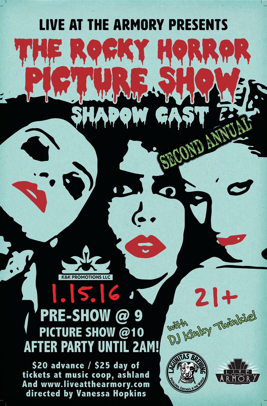 The Rocky Horror Picture Show - Shadow Cast at Levoy Theatre
