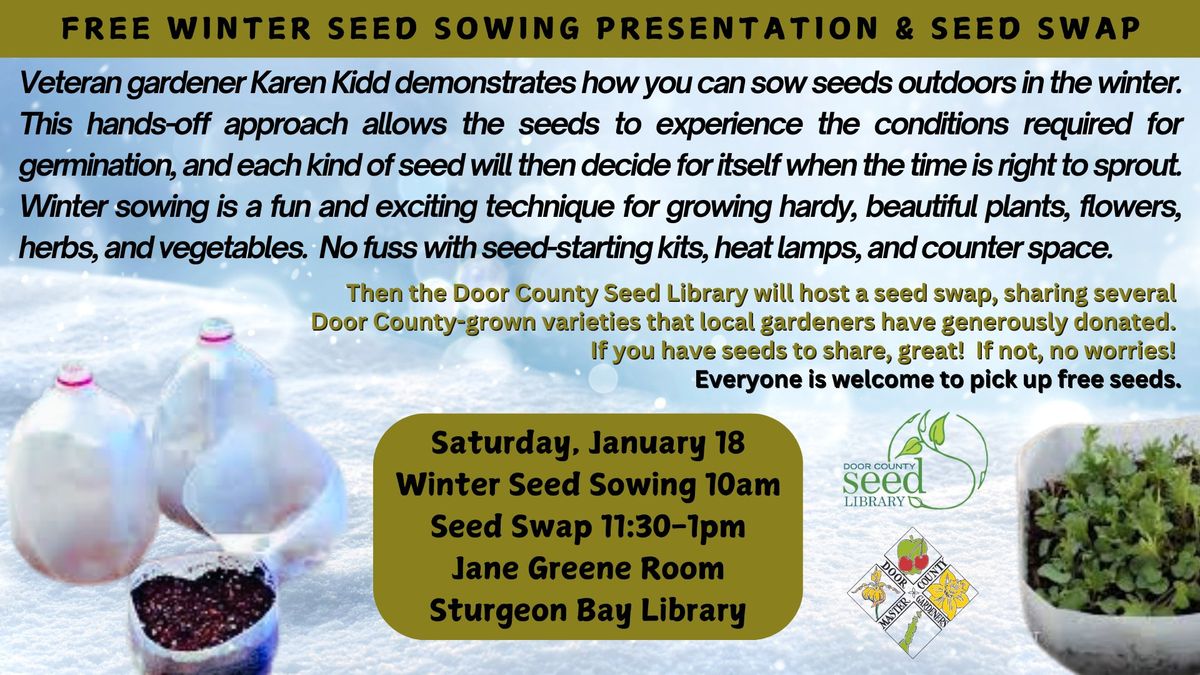 Winter Seed Sowing Presentation & Seed Swap