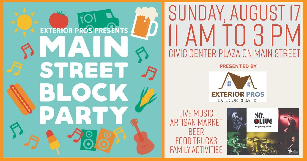 Main Street Block Party Presented by Exterior Pros