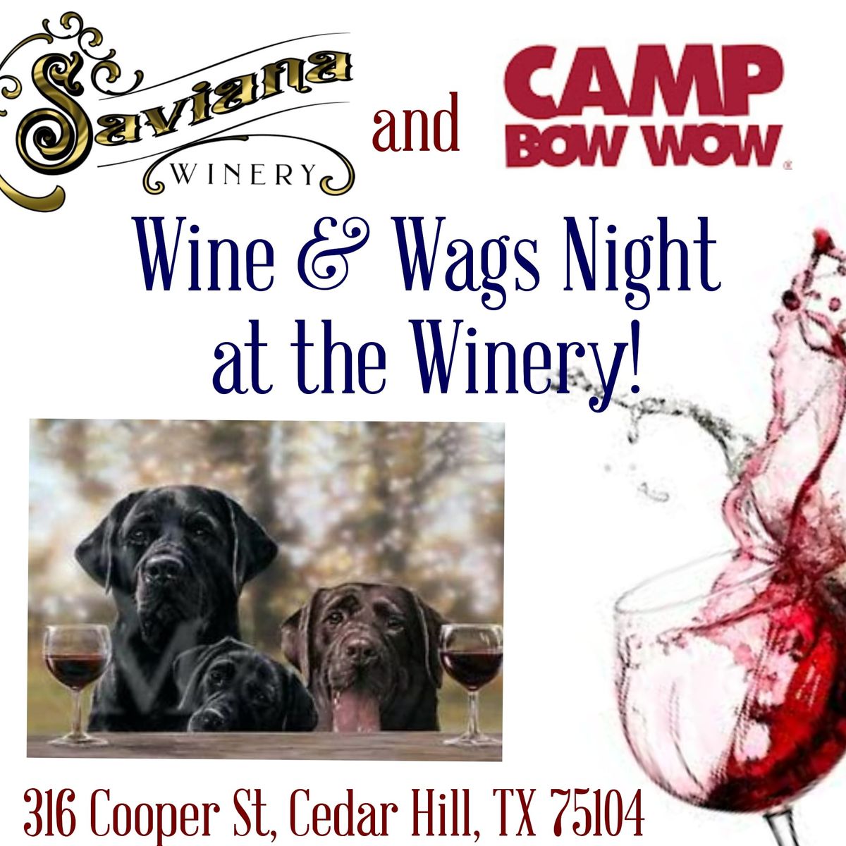 Wine & Wag at the Winery!