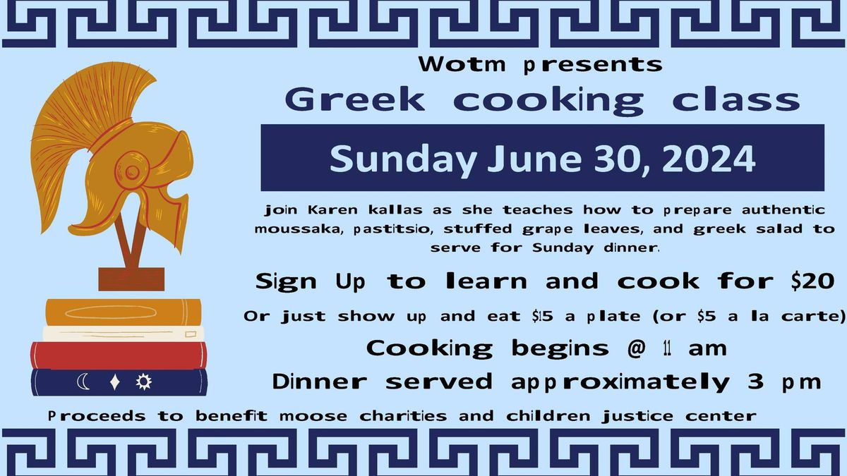 Greek Cooking Class