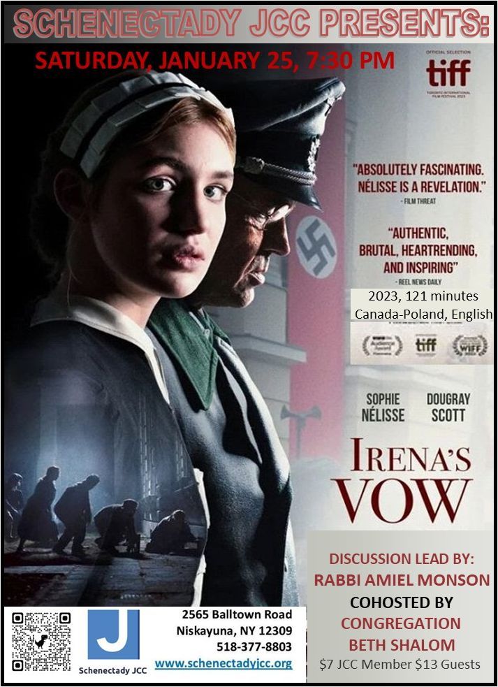 Schenectady JCC Film Festival Presents "Irena's Vow"